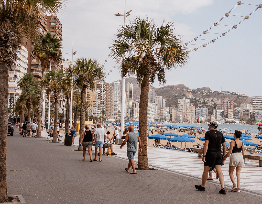 Benidorm, una de las ciudades del mundo donde más se camina