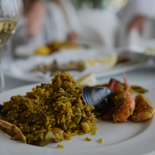 Plato de comida gourmet